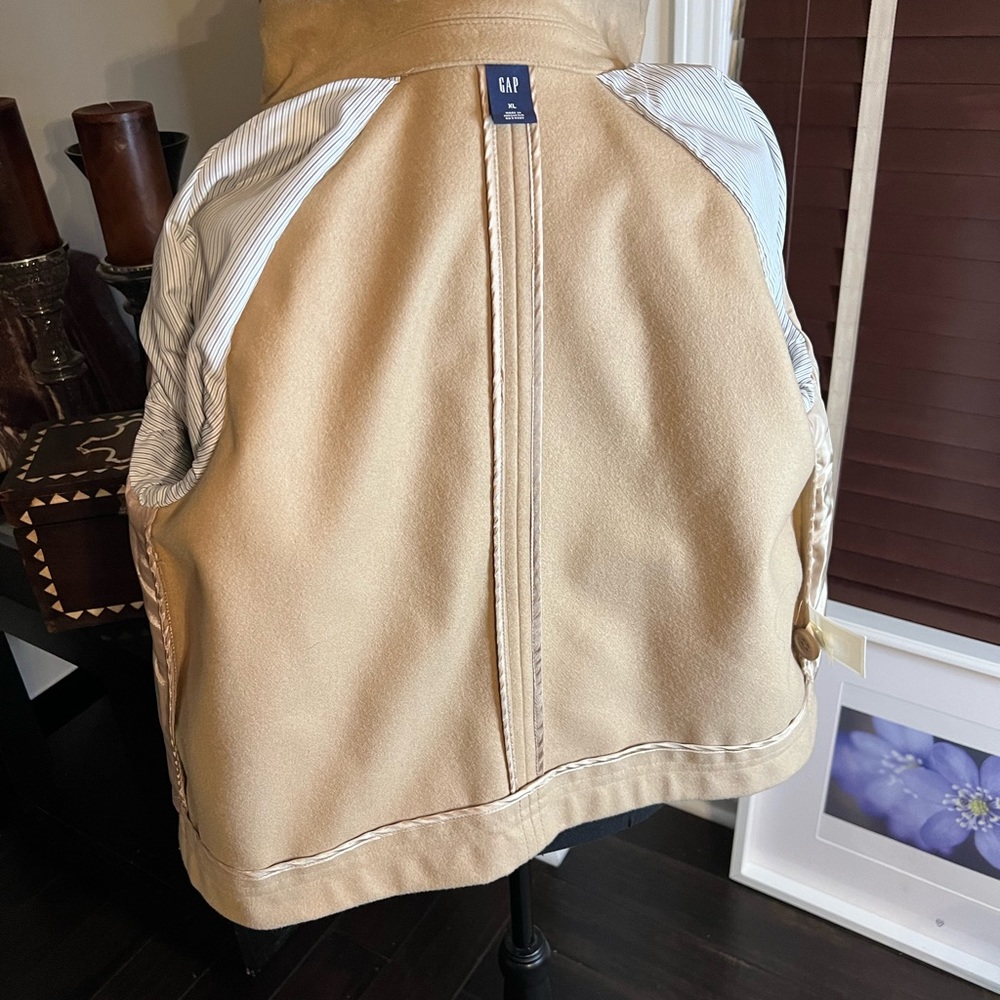 Camel Color Wool Crop Jacket - image 3